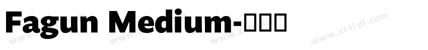 Fagun Medium字体转换